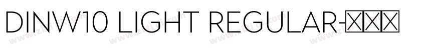 DINW10 Light Regular字体转换